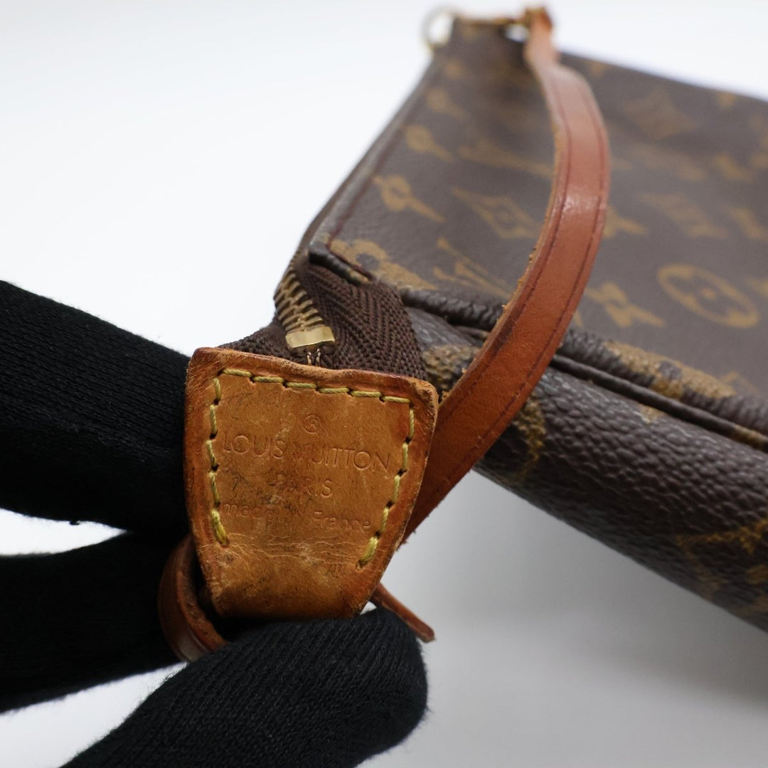 Louis Vuitton Pochette Accessories Brown Monogram Clutch Bag - Lux Central
