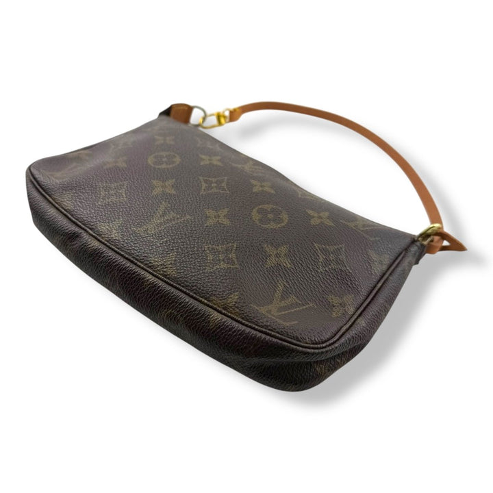 Louis Vuitton Pochette Accessories Brown Monogram Clutch Bag - Lux Central