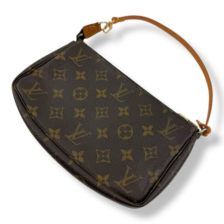 Louis Vuitton Pochette Accessories Brown Monogram Clutch Bag - Lux Central