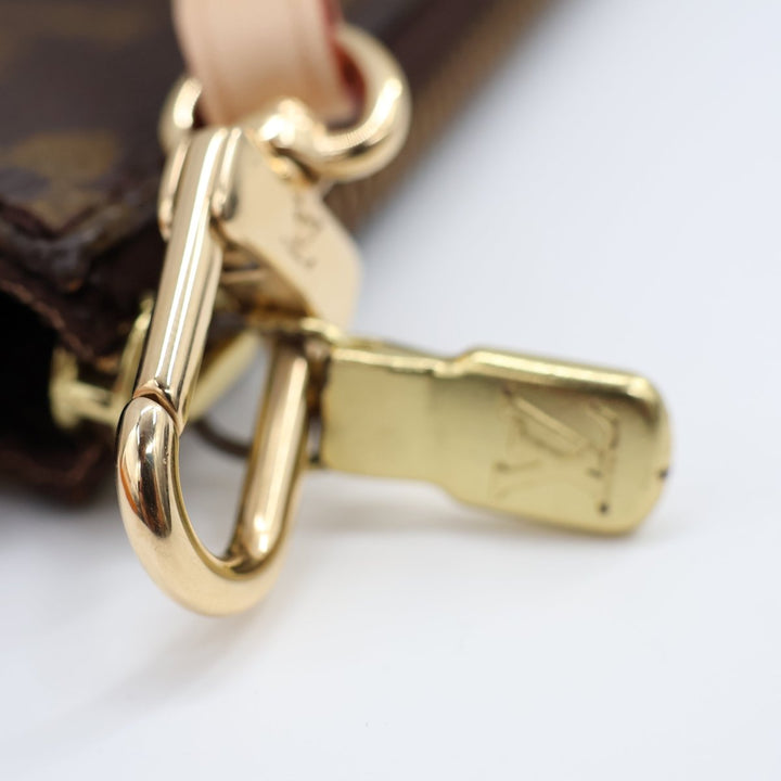 Louis Vuitton Pochette Accessories Brown Monogram Clutch Bag - Lux Central