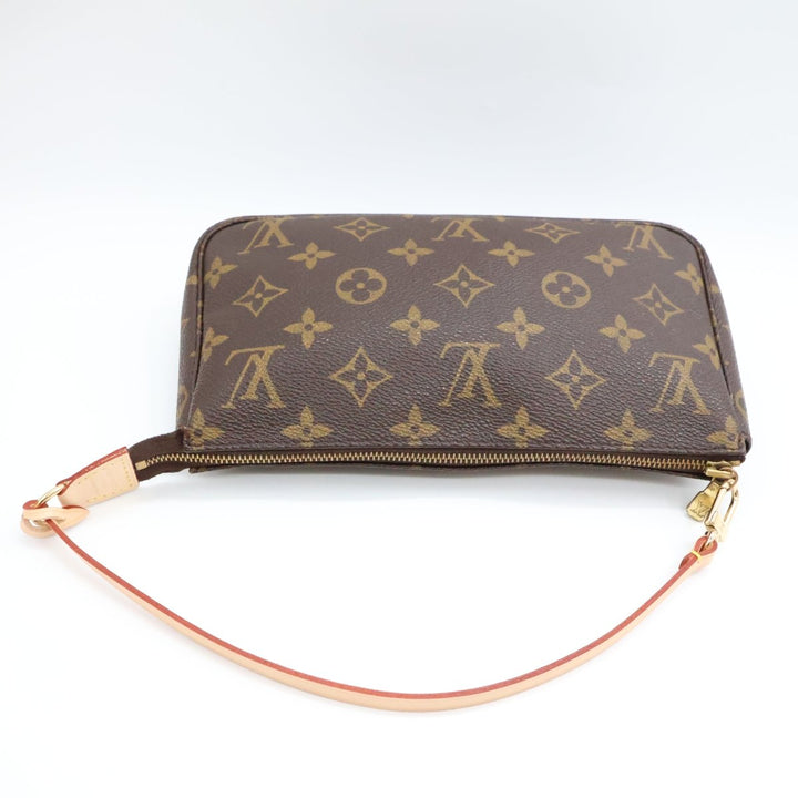 Louis Vuitton Pochette Accessories Brown Monogram Clutch Bag - Lux Central