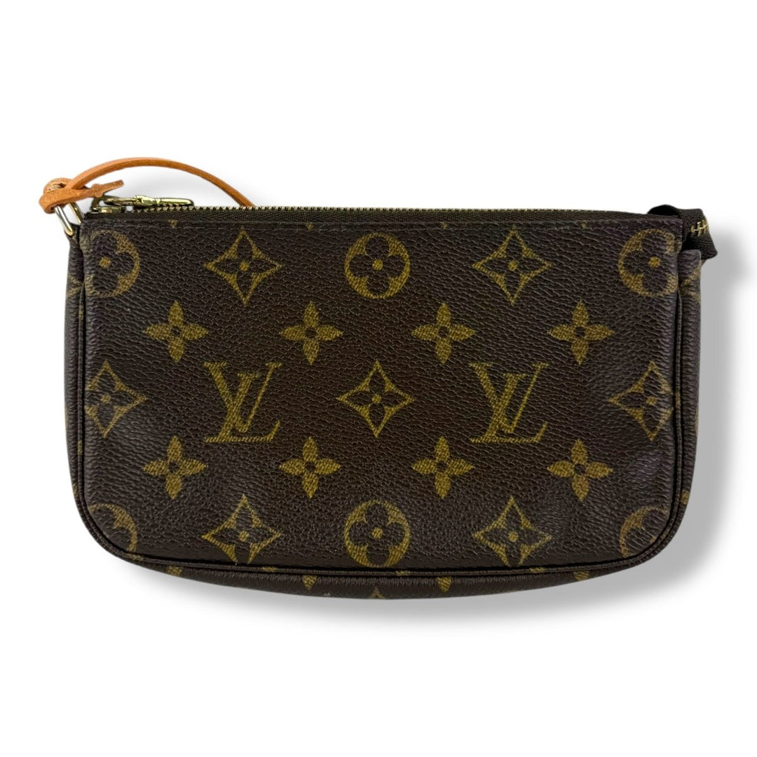 Louis Vuitton Pochette Accessories Brown Monogram Clutch Bag - Lux Central