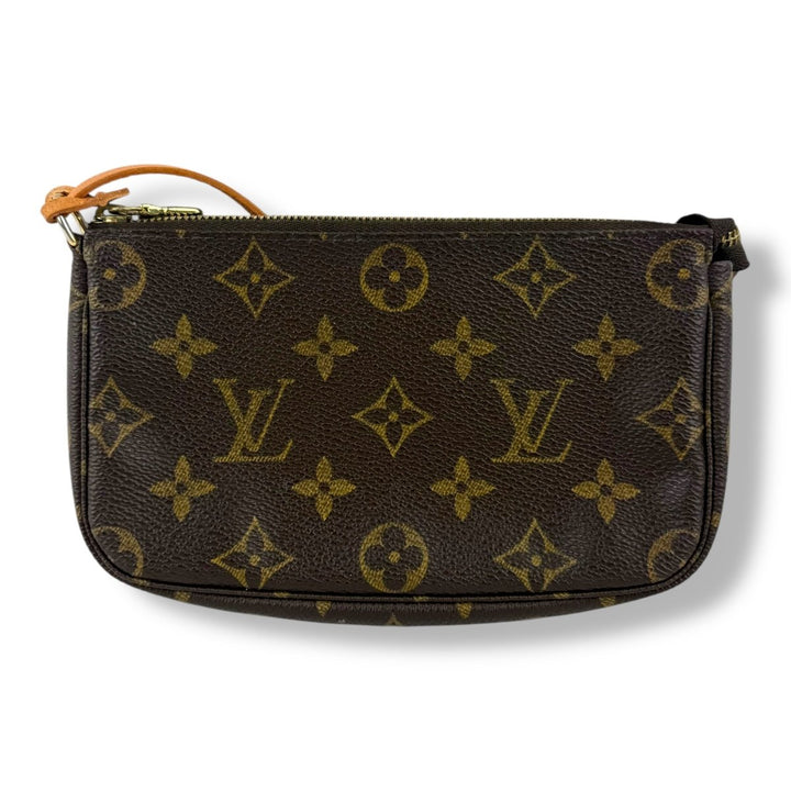 Louis Vuitton Pochette Accessories Brown Monogram Clutch Bag - Lux Central