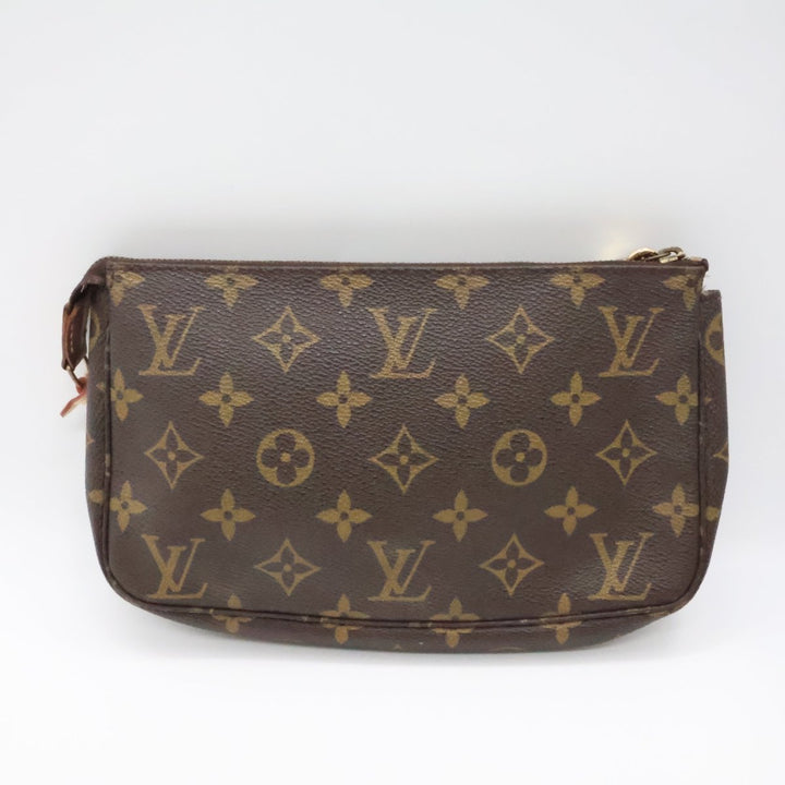 Louis Vuitton Pochette Accessories Brown Monogram Clutch Bag - Lux Central