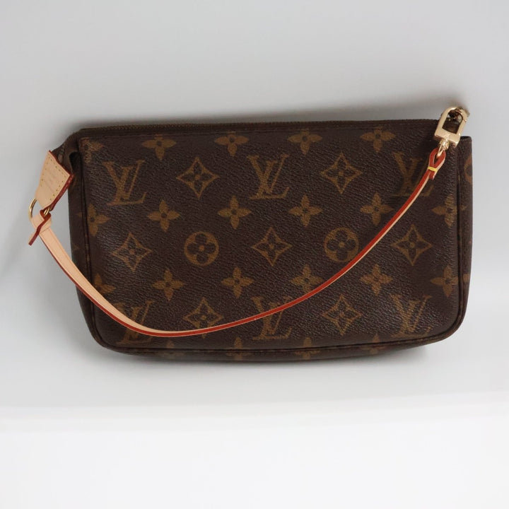 Louis Vuitton Pochette Accessories Brown Monogram Clutch Bag - Lux Central