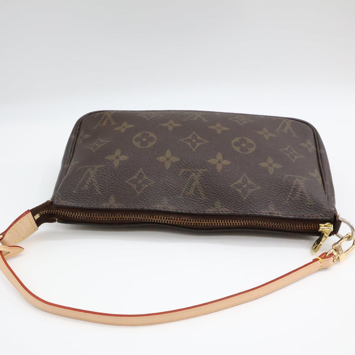 Louis Vuitton Pochette Accessories Brown Monogram Clutch Bag - Lux Central