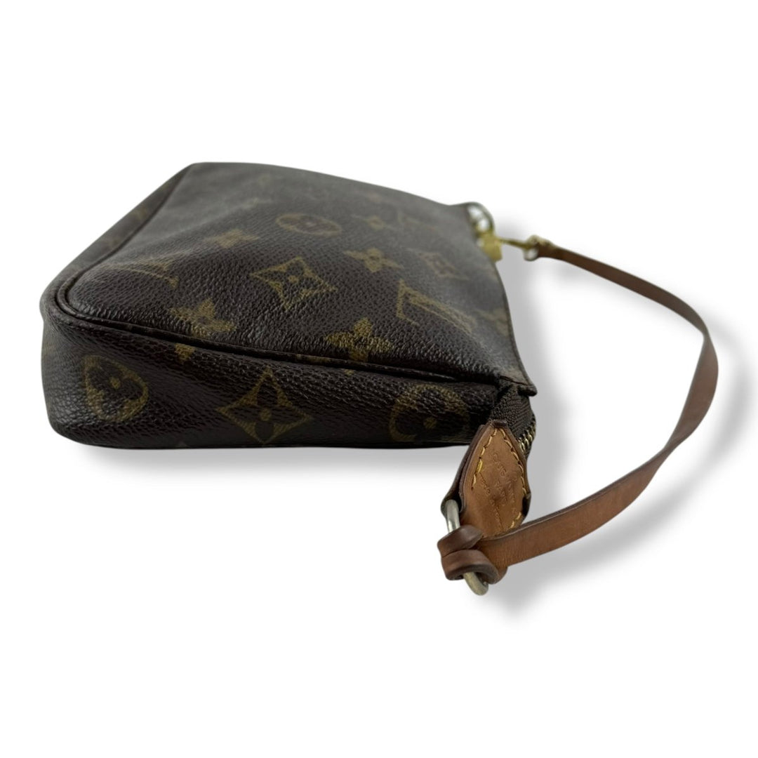 Louis Vuitton Pochette Accessories Brown Monogram Clutch Bag - Lux Central
