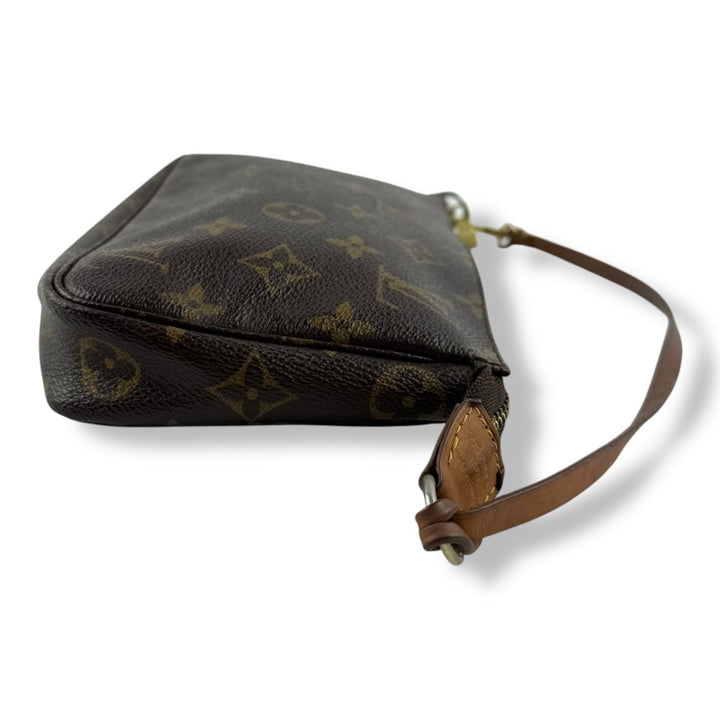 Louis Vuitton Pochette Accessories Brown Monogram Clutch Bag - Lux Central