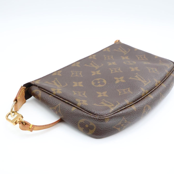 Louis Vuitton Pochette Accessories Brown Monogram Clutch Bag - Lux Central