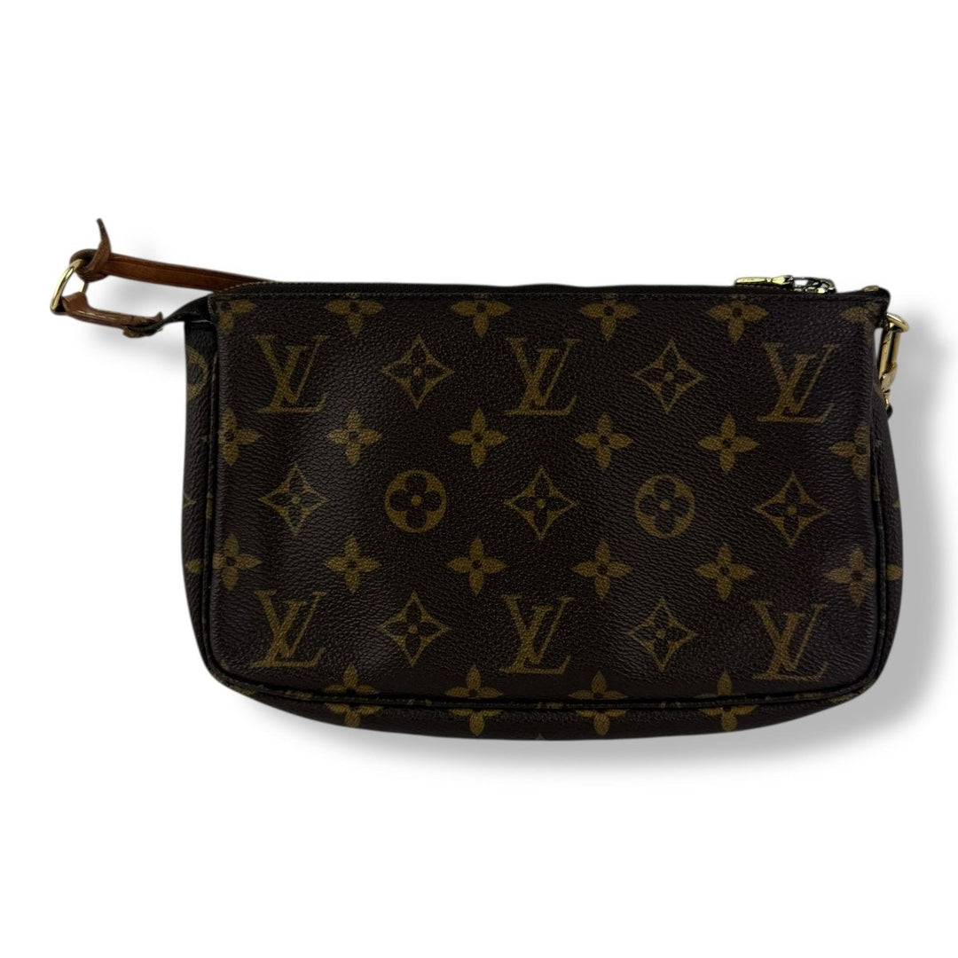 Louis Vuitton Pochette Accessories Brown Monogram Clutch Bag - Lux Central