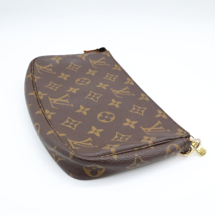 Louis Vuitton Pochette Accessories Brown Monogram Clutch Bag - Lux Central