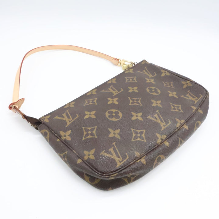 Louis Vuitton Pochette Accessories Brown Monogram Clutch Bag - Lux Central