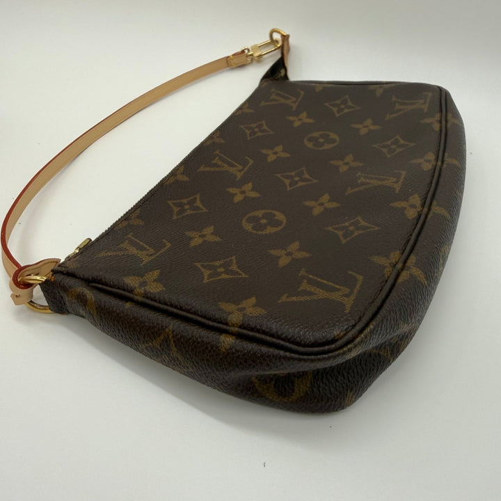 Louis Vuitton Pochette Accessories Brown Monogram Clutch Bag - Lux Central