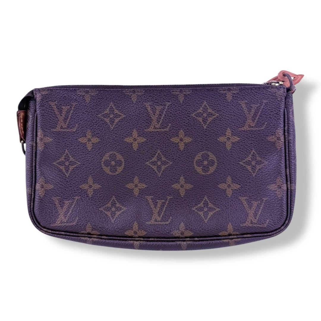 Louis Vuitton Pochette Accessories Brown Monogram Clutch Bag - Lux Central