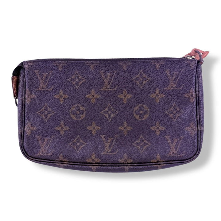 Louis Vuitton Pochette Accessories Brown Monogram Clutch Bag - Lux Central