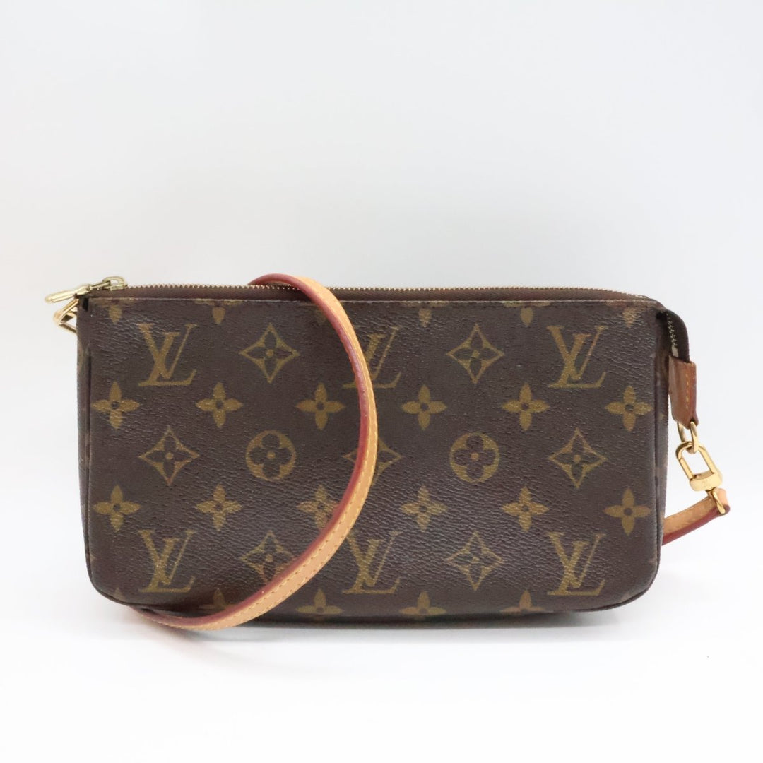 Louis Vuitton Pochette Accessories Brown Monogram Crossbody Bag - Lux Central