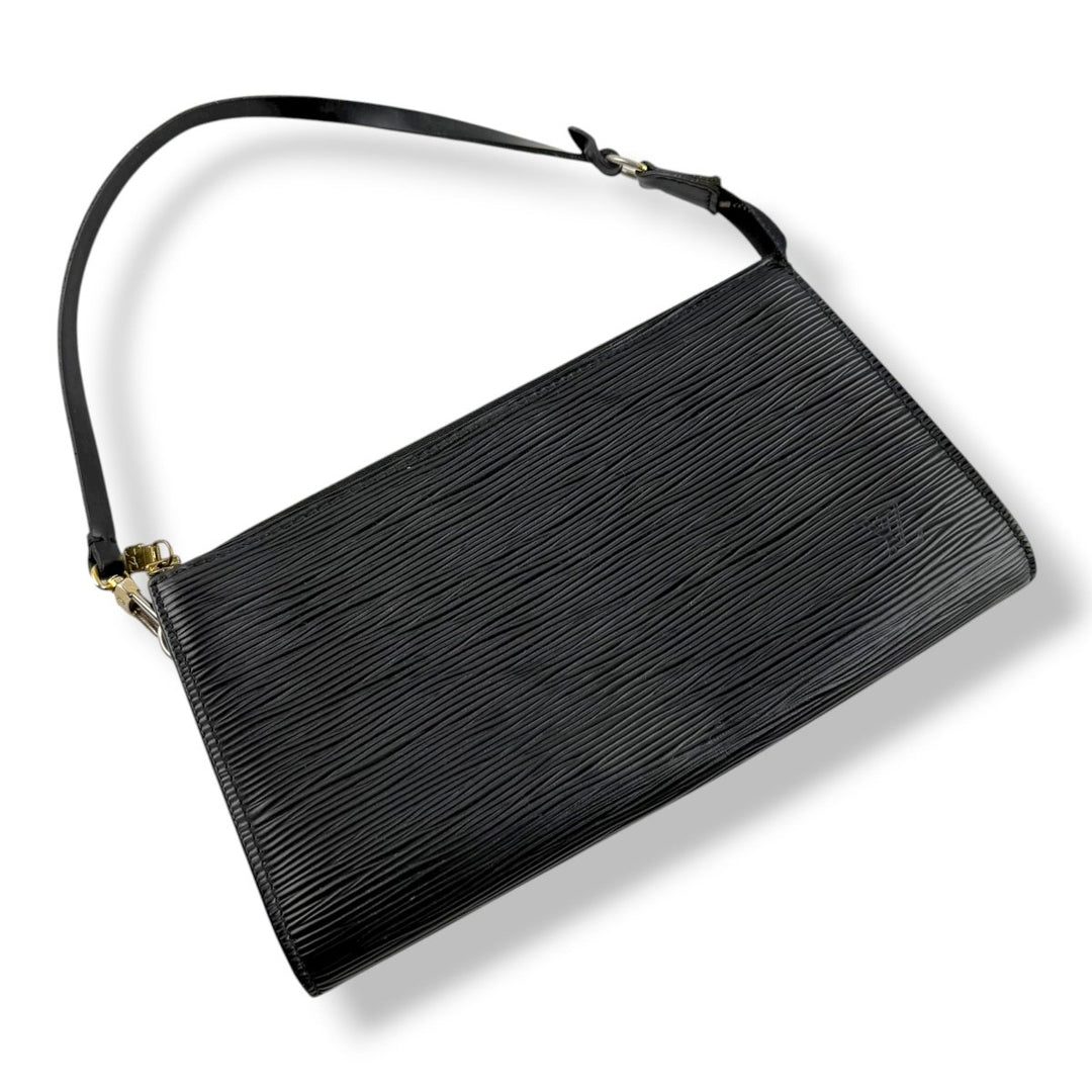 Louis Vuitton Pochette Black Epi Leather Bag - Lux Central