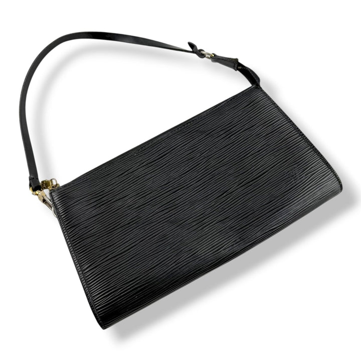 Louis Vuitton Pochette Black Epi Leather Bag - Lux Central