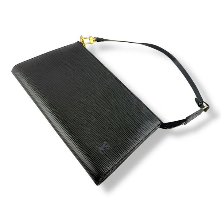Louis Vuitton Pochette Black Epi Leather Bag - Lux Central