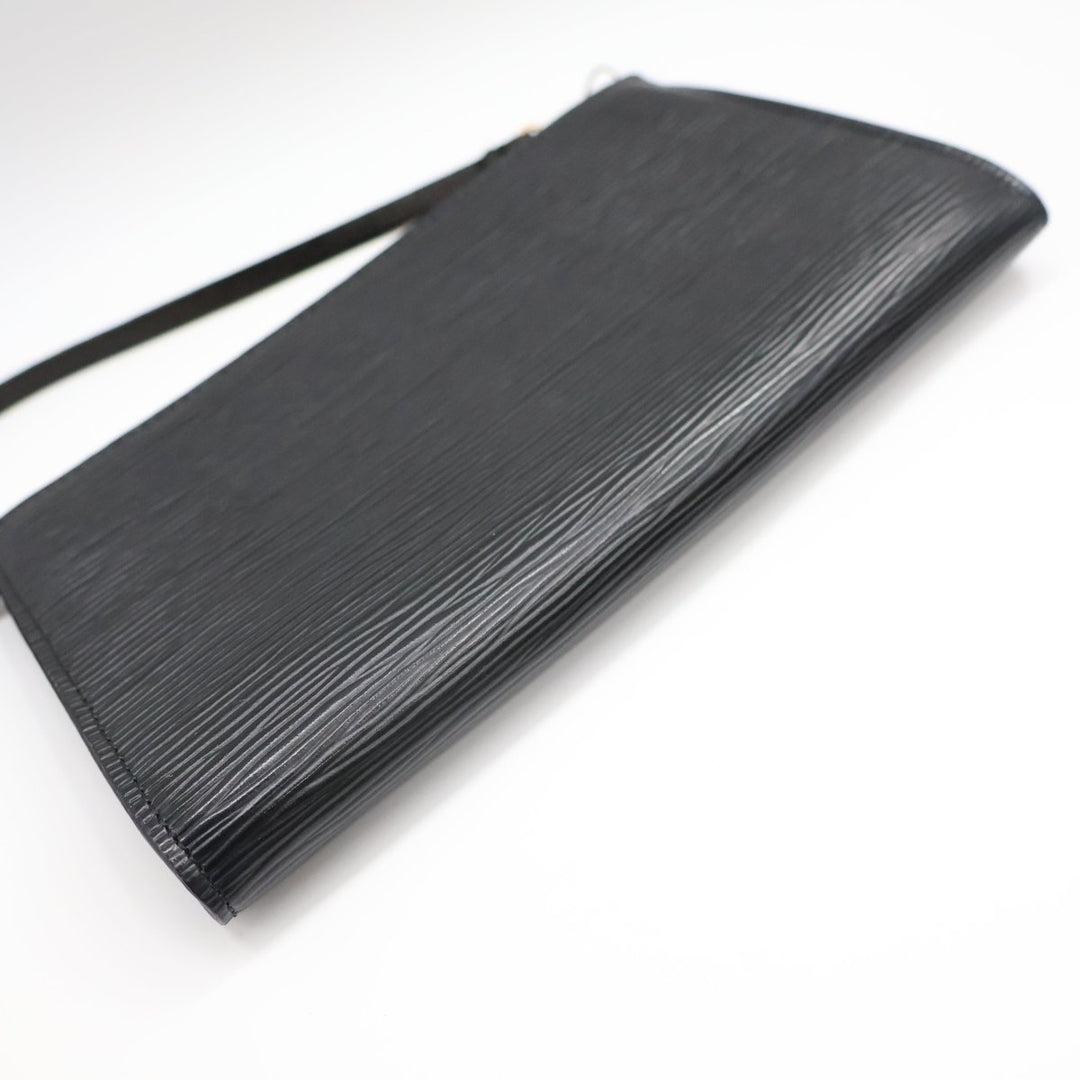 Louis Vuitton Pochette Black Epi Leather Bag - Lux Central