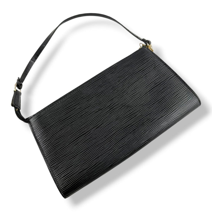 Louis Vuitton Pochette Black Epi Leather Bag - Lux Central