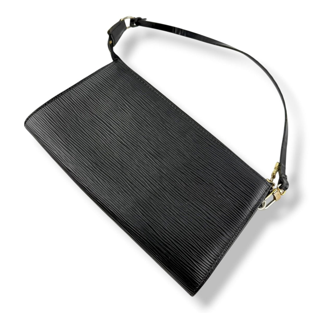 Louis Vuitton Pochette Black Epi Leather Bag - Lux Central