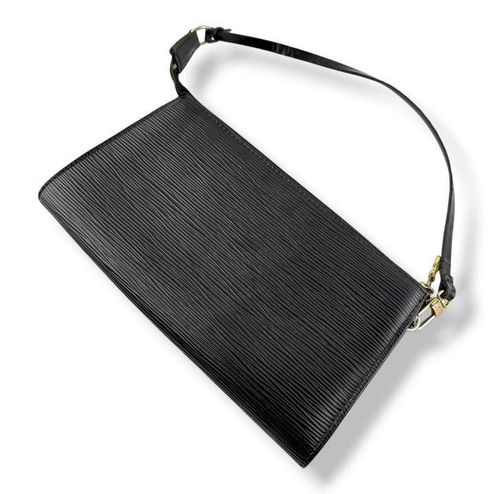 Louis Vuitton Pochette Black Epi Leather Bag - Lux Central