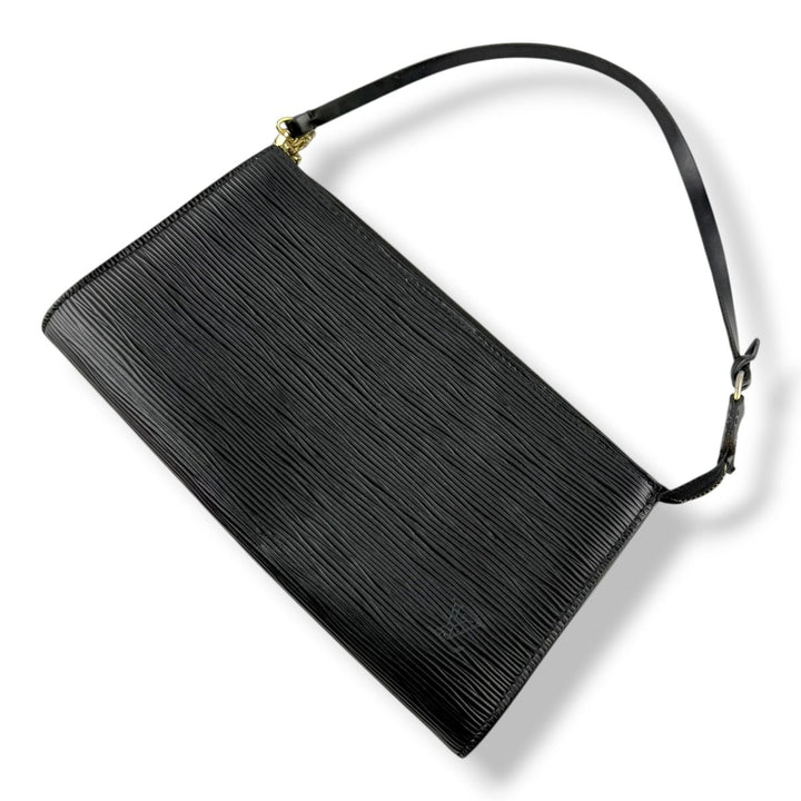 Louis Vuitton Pochette Black Epi Leather Bag - Lux Central