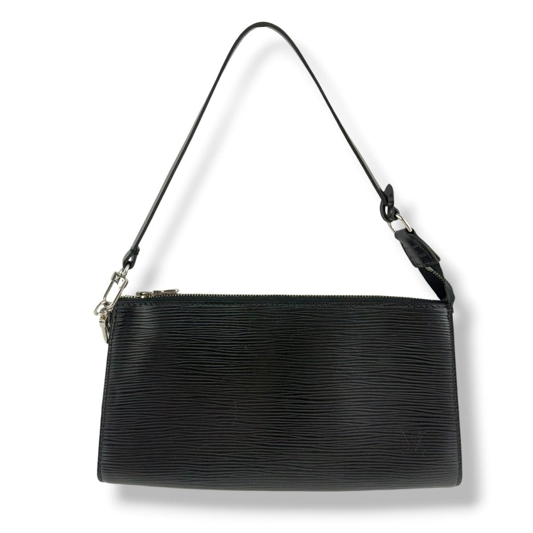 Louis Vuitton Pochette Black Epi Leather Bag - Lux Central