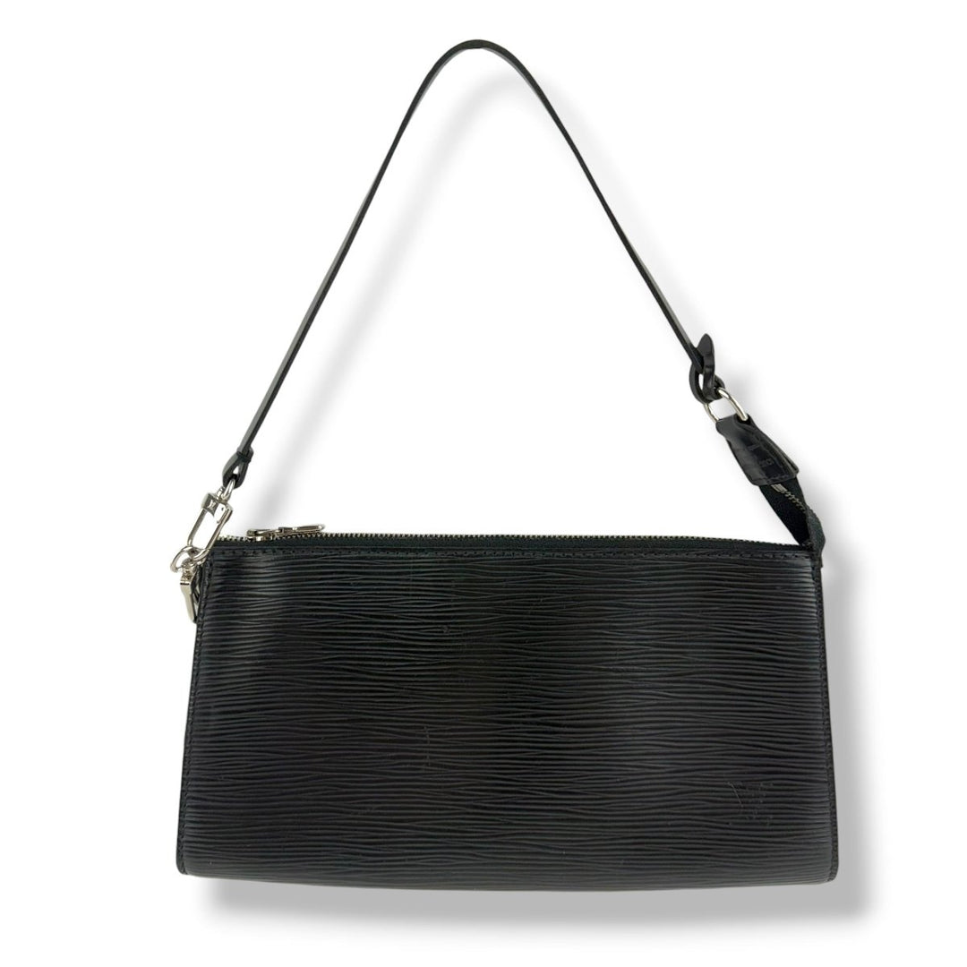 Louis Vuitton Pochette Black Epi Leather Bag - Lux Central
