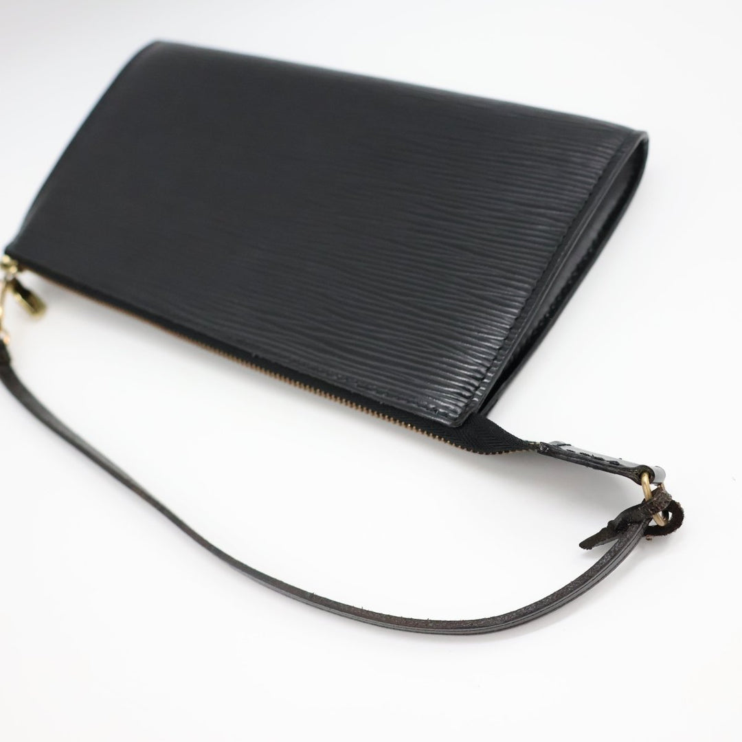 Louis Vuitton Pochette Black Epi Leather Bag - Lux Central