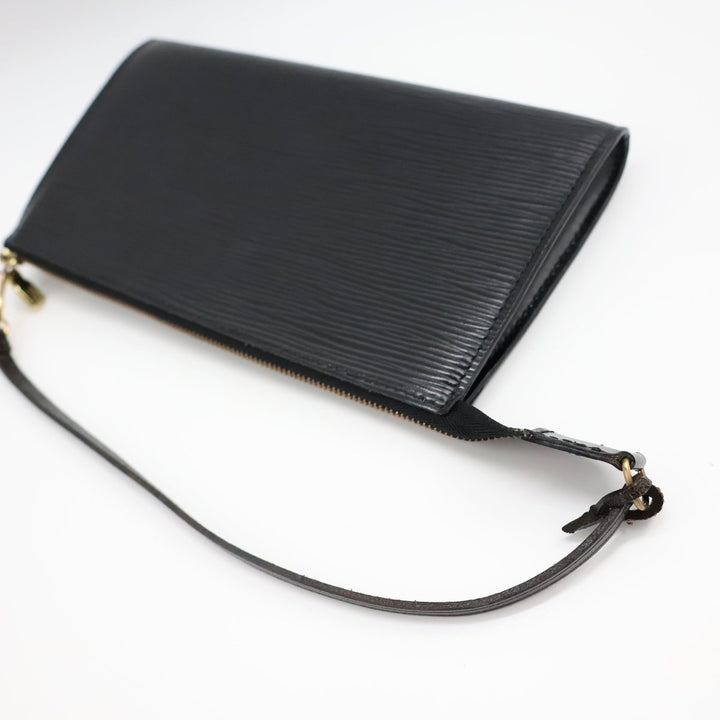 Louis Vuitton Pochette Black Epi Leather Bag - Lux Central
