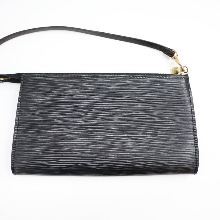 Louis Vuitton Pochette Black Epi Leather Bag - Lux Central