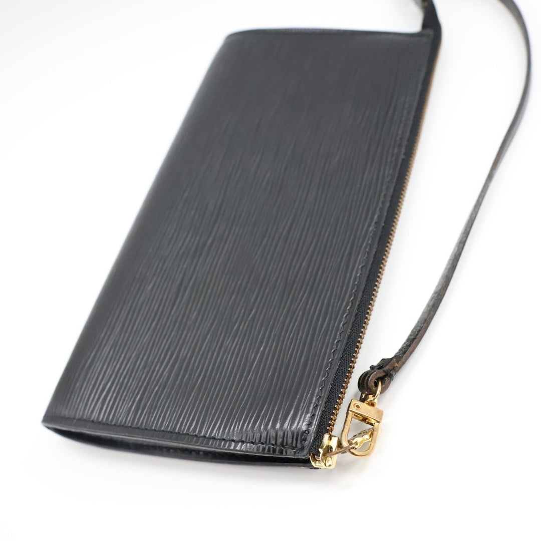 Louis Vuitton Pochette Black Epi Leather Bag - Lux Central
