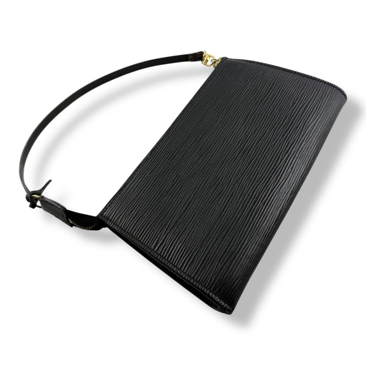 Louis Vuitton Pochette Black Epi Leather Bag - Lux Central