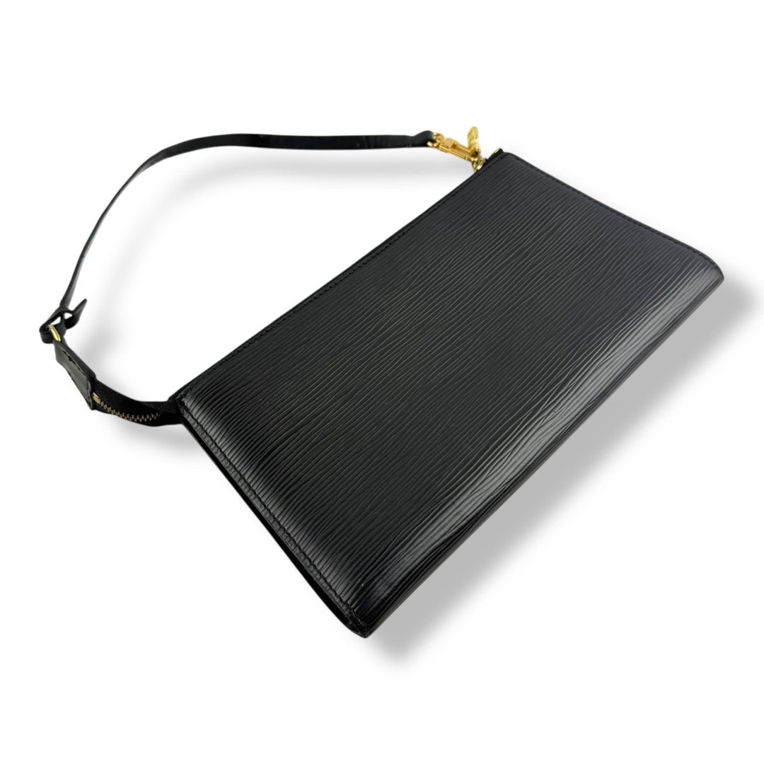 Louis Vuitton Pochette Black Epi Leather Bag - Lux Central