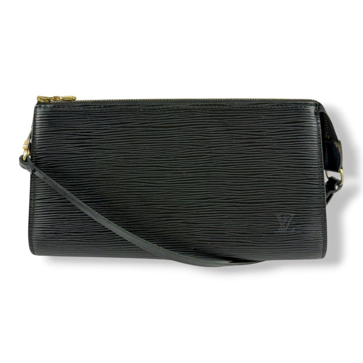 Louis Vuitton Pochette Black Epi Leather Bag - Lux Central