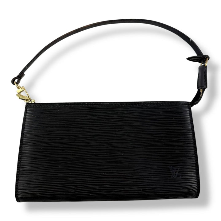 Louis Vuitton Pochette Black Epi Leather Bag - Lux Central
