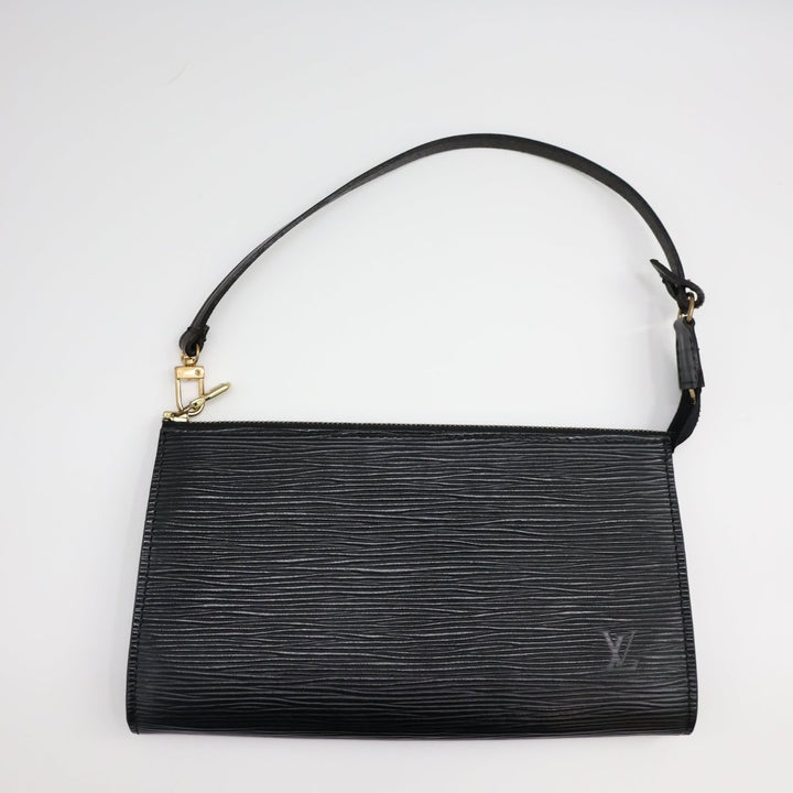 Louis Vuitton Pochette Black Epi Leather Bag - Lux Central