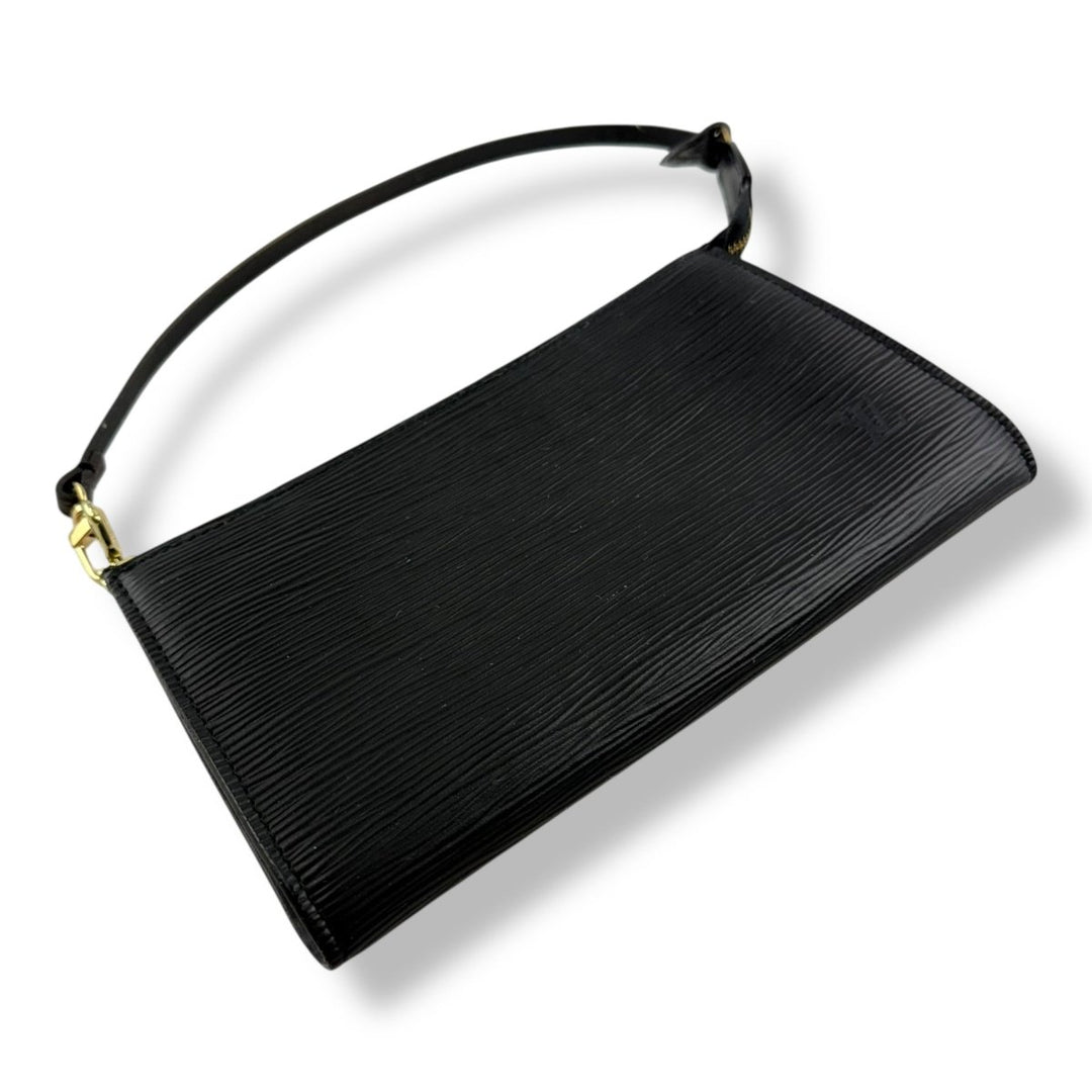 Louis Vuitton Pochette Black Epi Leather Bag - Lux Central