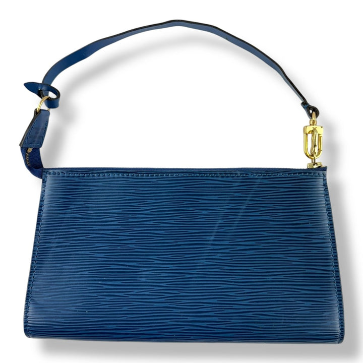 Louis Vuitton Pochette Blue Epi Leather Bag - Lux Central