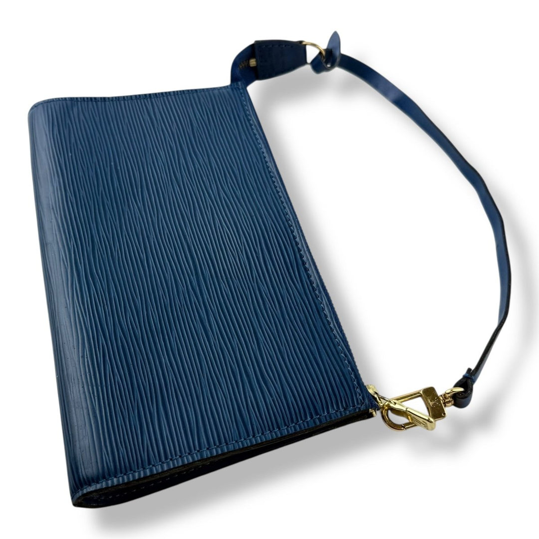 Louis Vuitton Pochette Blue Epi Leather Bag - Lux Central