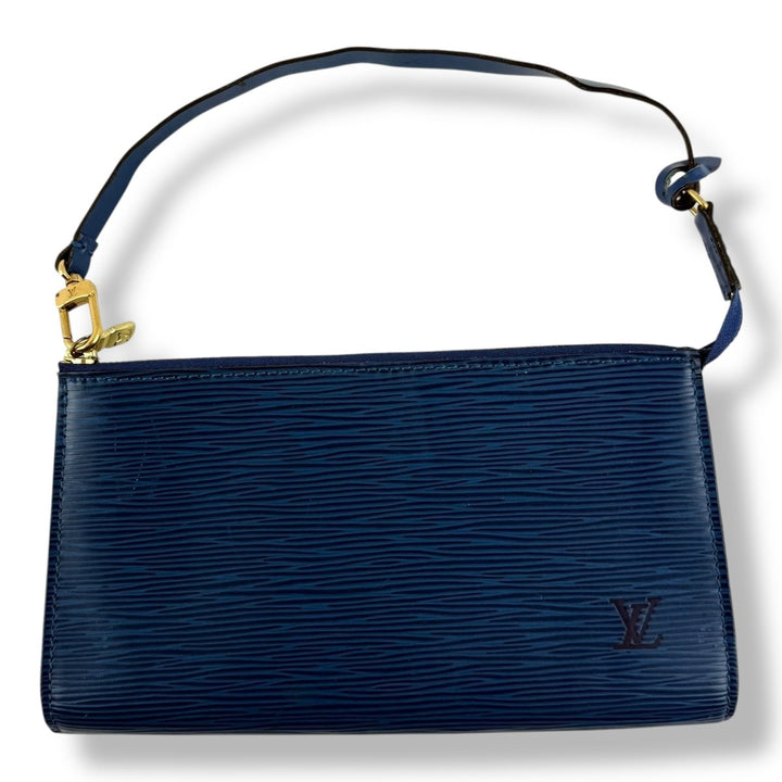 Louis Vuitton Pochette Blue Epi Leather Bag - Lux Central