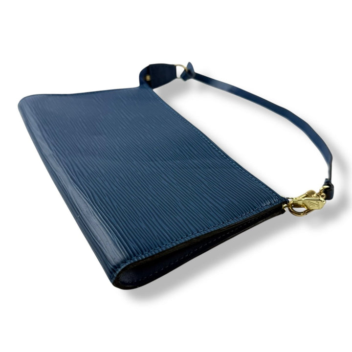 Louis Vuitton Pochette Blue Epi Leather Bag - Lux Central