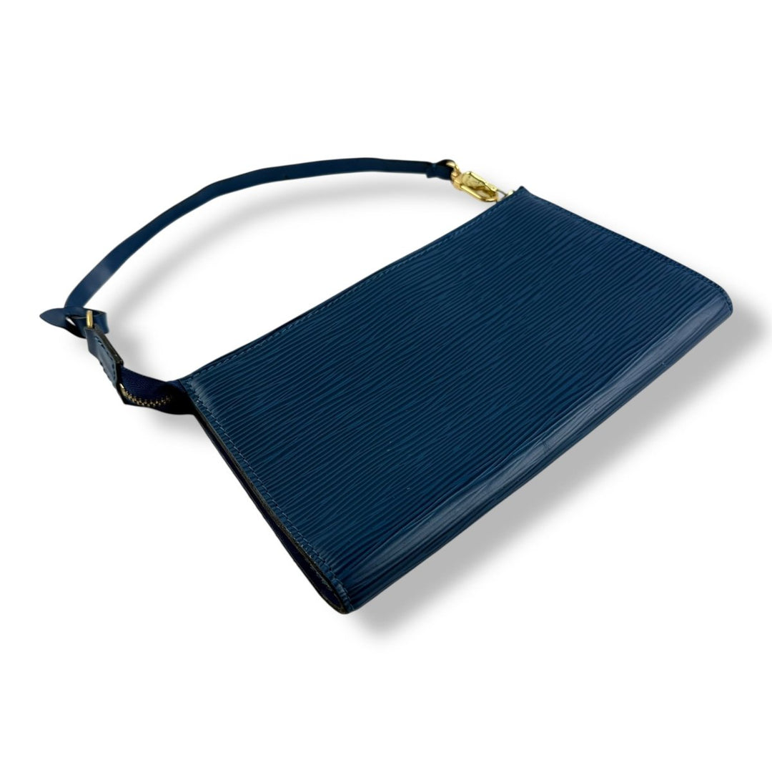 Louis Vuitton Pochette Blue Epi Leather Bag - Lux Central