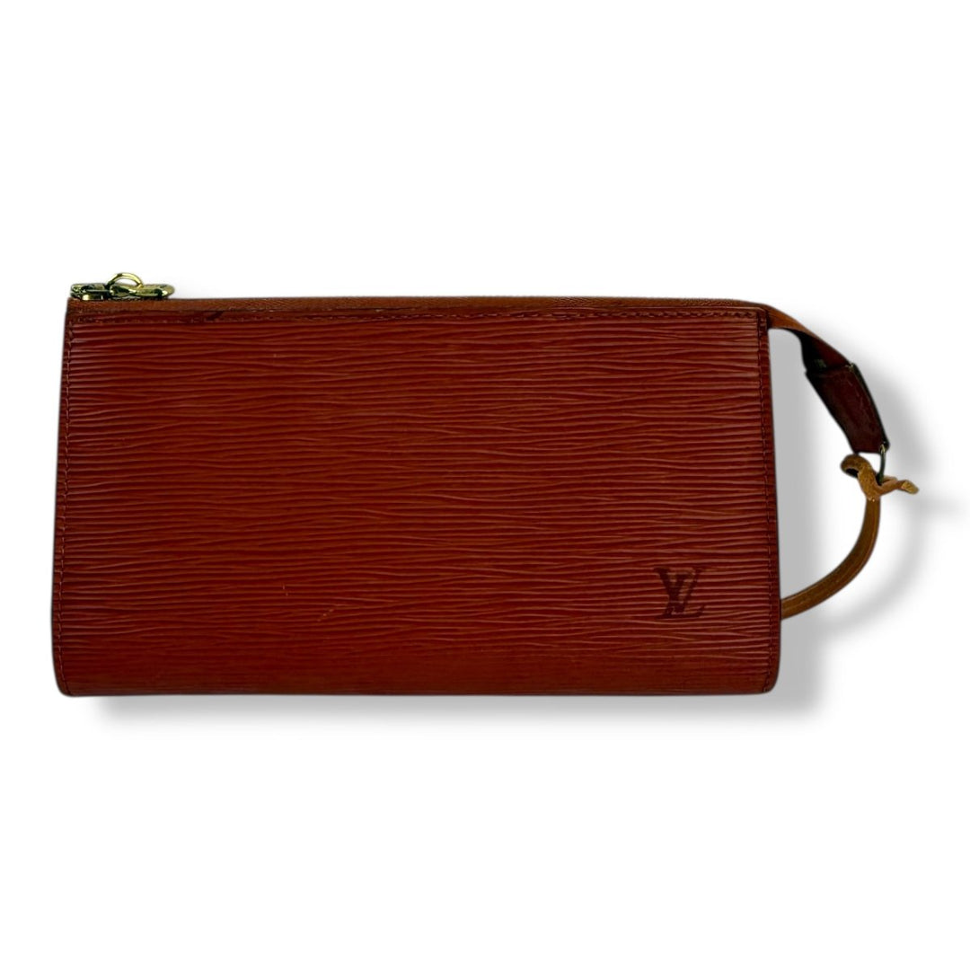 Louis Vuitton Pochette Burnt Orange Epi Leather Bag - Lux Central
