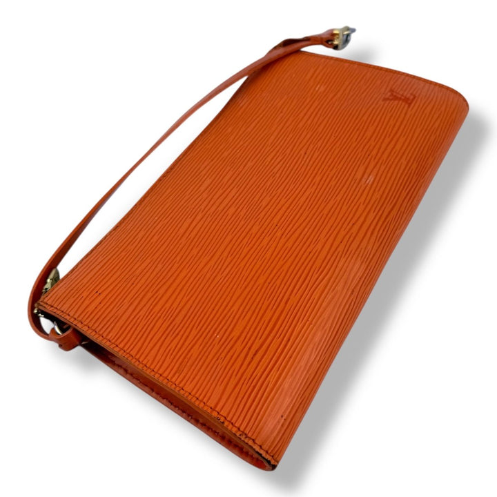 Louis Vuitton Pochette Orange Epi Leather Bag - Lux Central