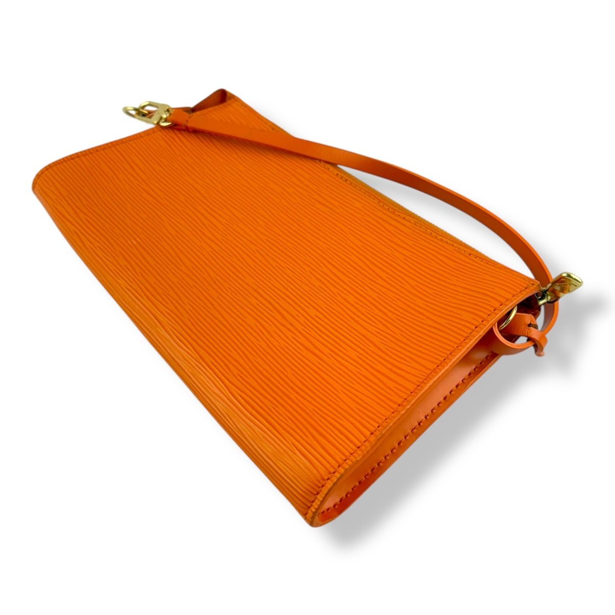 Louis Vuitton Pochette Orange Epi Leather Bag - Lux Central