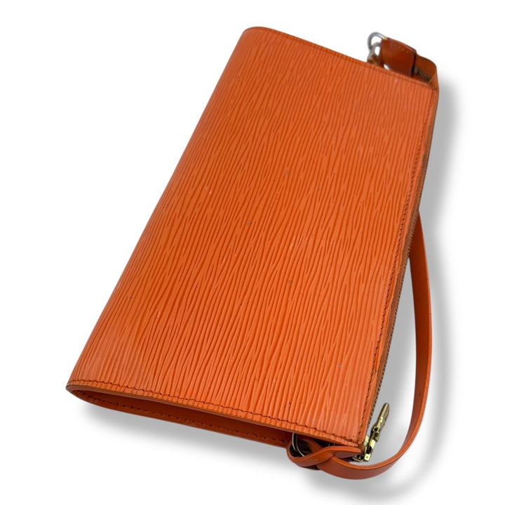 Louis Vuitton Pochette Orange Epi Leather Bag - Lux Central