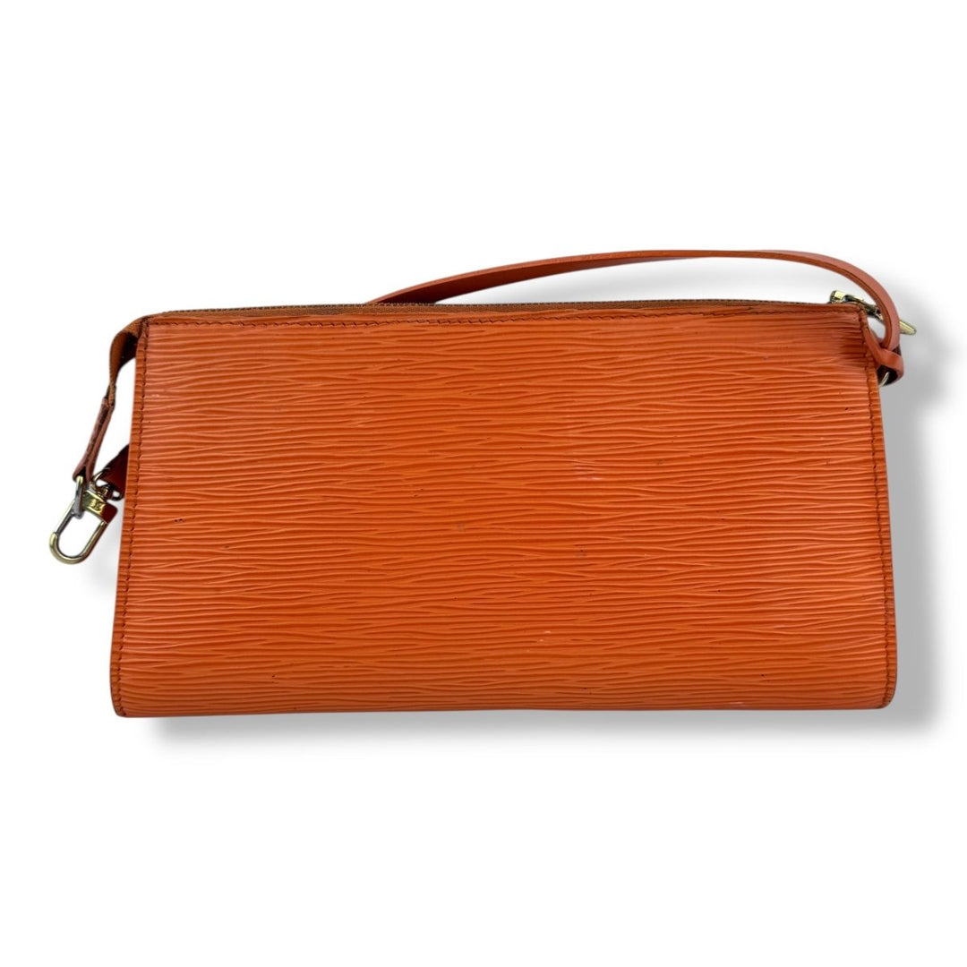 Louis Vuitton Pochette Orange Epi Leather Bag - Lux Central